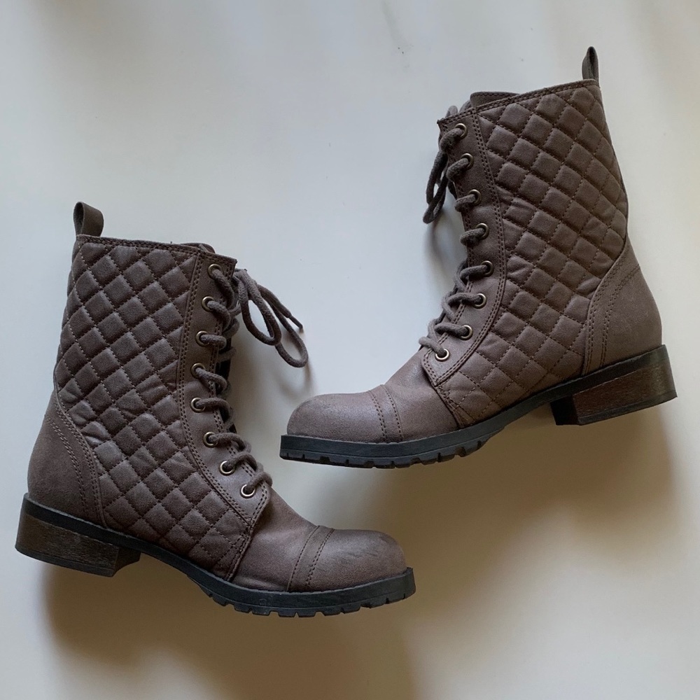 Mossimo Carmen Quilted Combat Boots